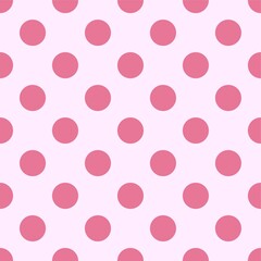 seamless polka dots pattern pink colors