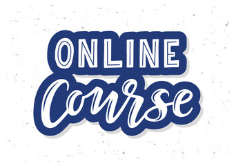 Online course hand drawn lettering