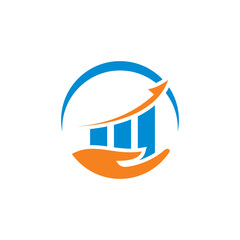 financial logo , financial arrow logo