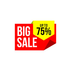 big sale price red and yellow color