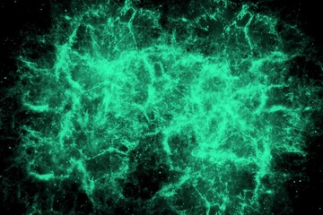 Futuristic galaxy light background illustration, fantasy style, light green