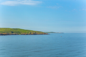 The Irish Sea on a sunny day, summer time.