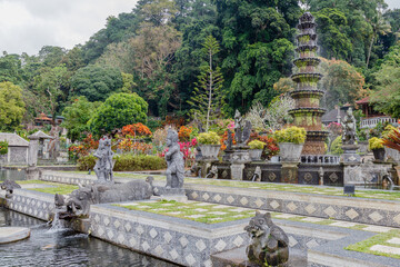 Tirta Gangga Water Palace (Taman Tirtagangga), former kings palace in Karangasem, Bali, Indonesia