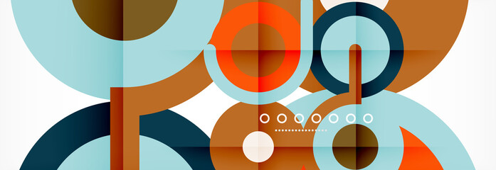 Circles and lines abstract background for covers, banners, flyers and posters and other templates
