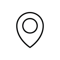 Point, Map, Location, Position Icon Logo Vector Isolated. Public Transportation Icon Set. Editable Stroke and Pixel Perfect.