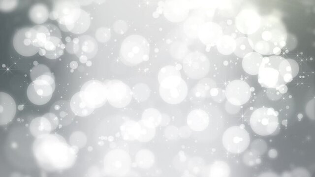 Silver glittering particles background	