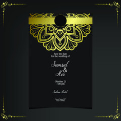 Mandala template with elegant, classic elements. Great for invitation, flyer, menu, brochure, background Premium Vector