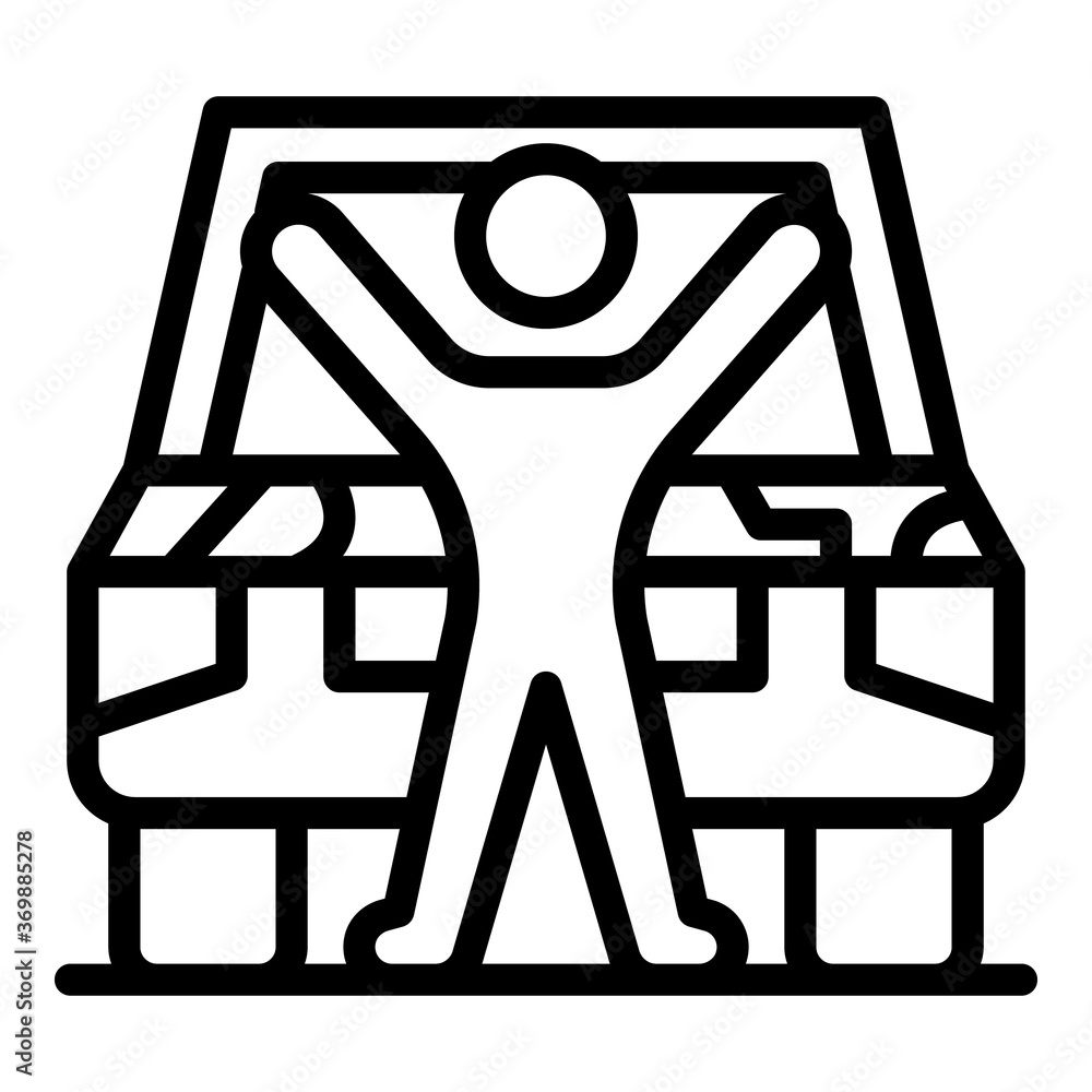 Aufkleber hand auto mechanic icon. outline hand auto mechanic vector icon for web design isolated on white bac
