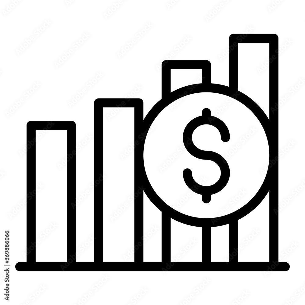 Poster restructuring graph chart icon. outline restructuring graph chart vector icon for web design isolate