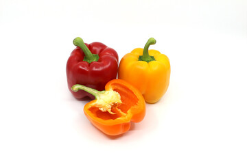 red and yellow peppers
