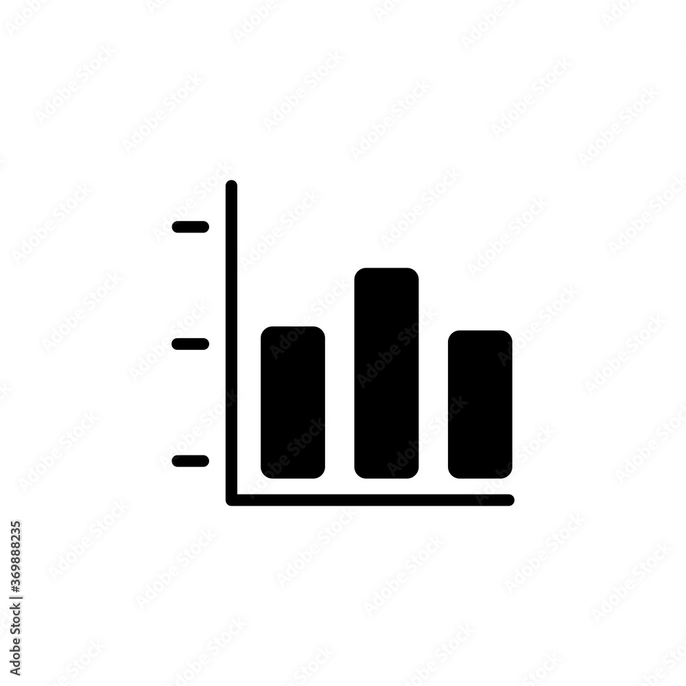 Poster horizontal graph and statistic icon. application icon. perfect for logo, website, application, prese