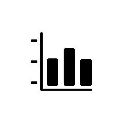 horizontal graph and statistic icon. application icon. perfect for logo, website, application, presentation and more product. icon design solid style