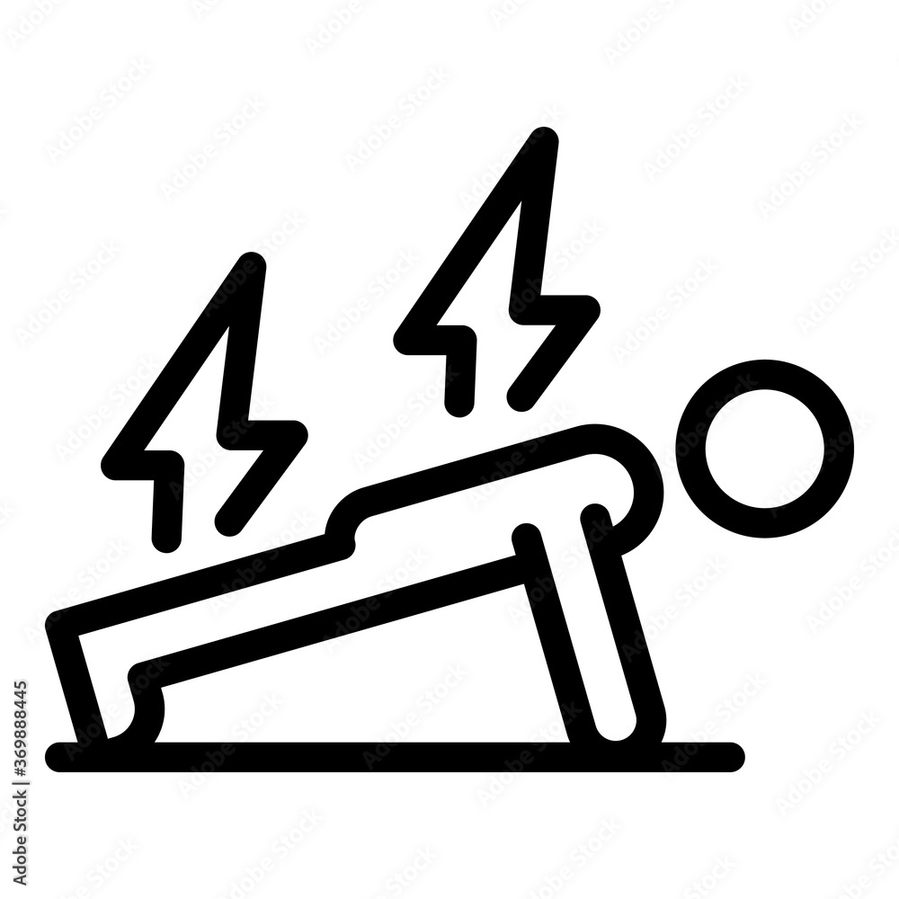 Poster man exercise icon. outline man exercise vector icon for web design isolated on white background