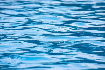 reflection of the sky in the wind on the water. abstraction in nature