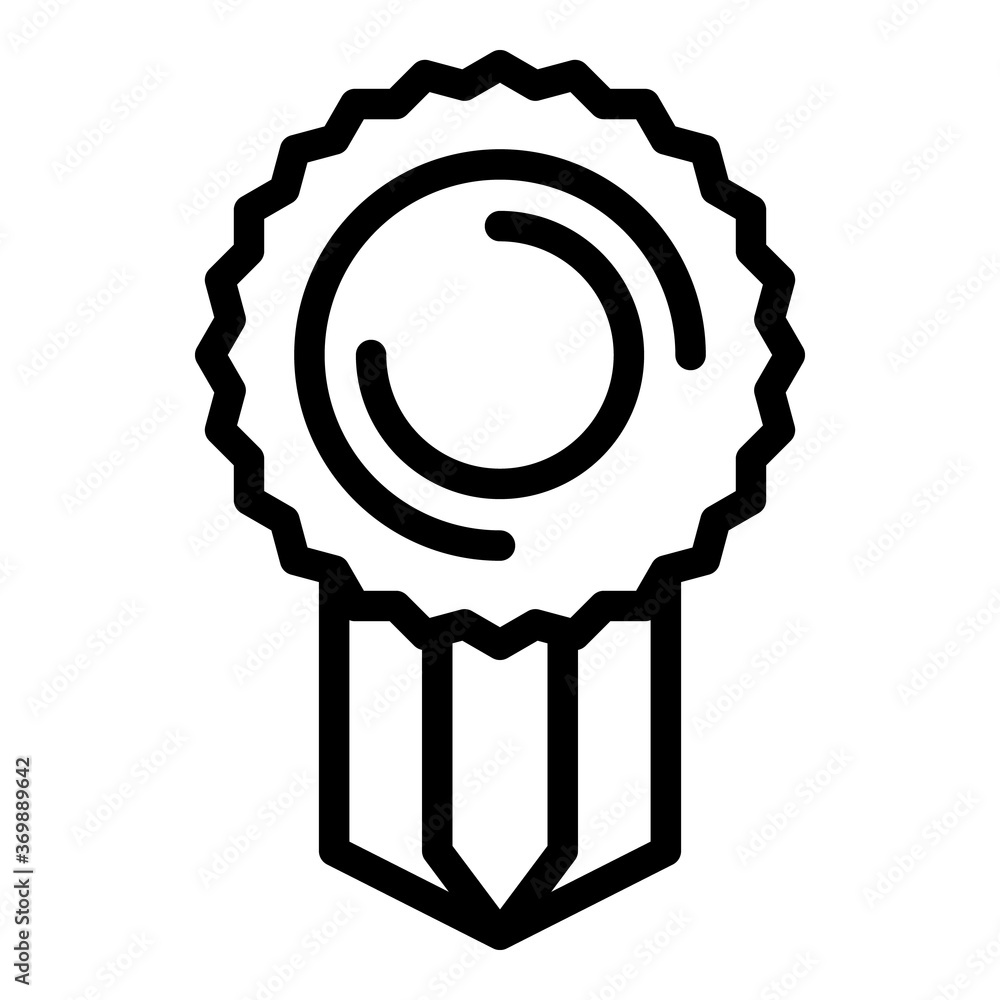 Poster reward icon. outline reward vector icon for web design isolated on white background