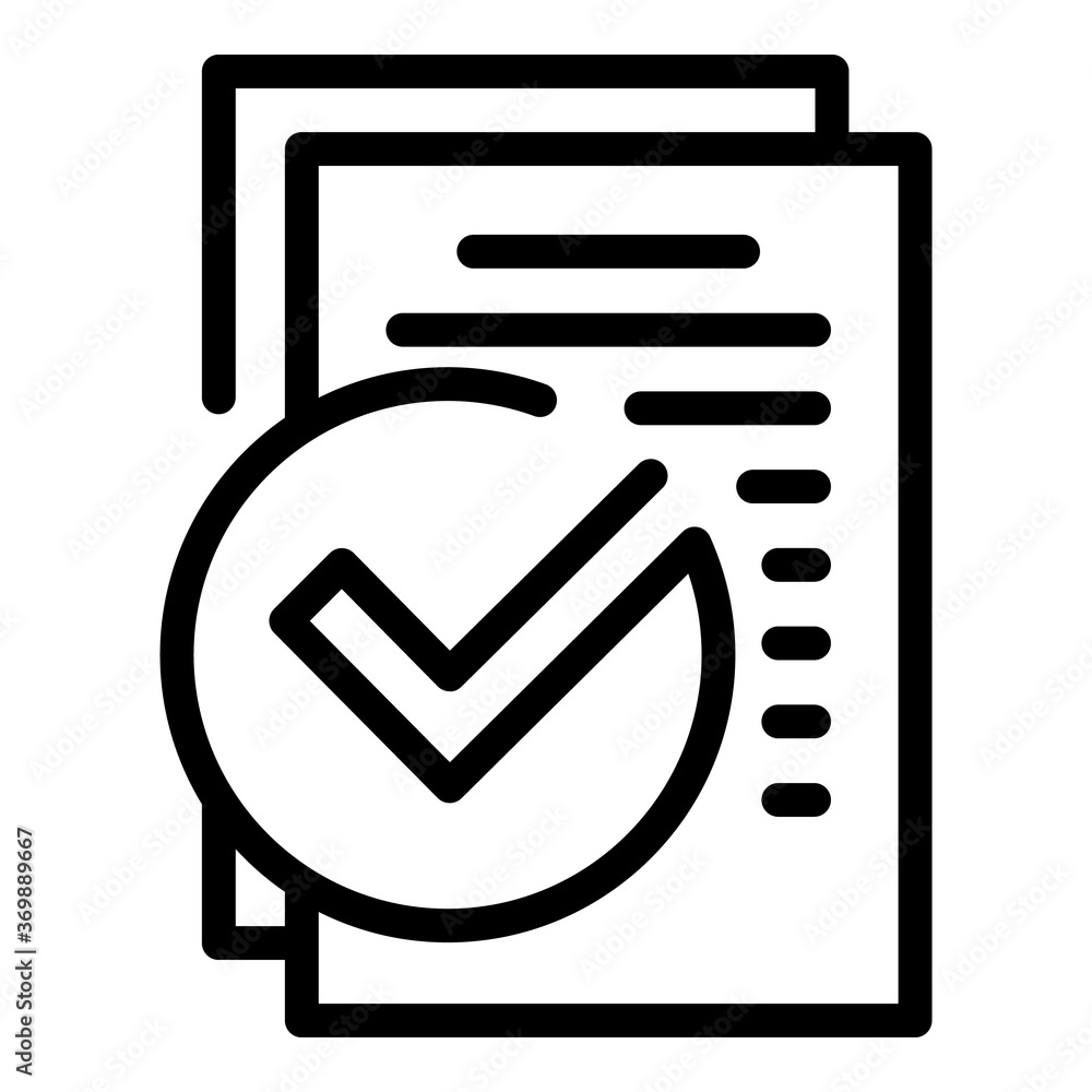 Poster business certification icon. outline business certification vector icon for web design isolated on w
