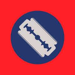 Blade razor icon isolated. Vector illustration. 