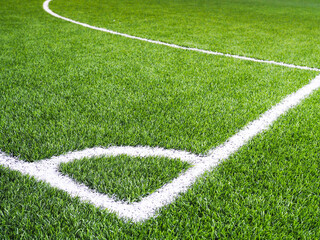 Fototapeta premium corner of a football field