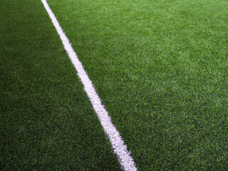soccer field on green grass or  football field or futsal background