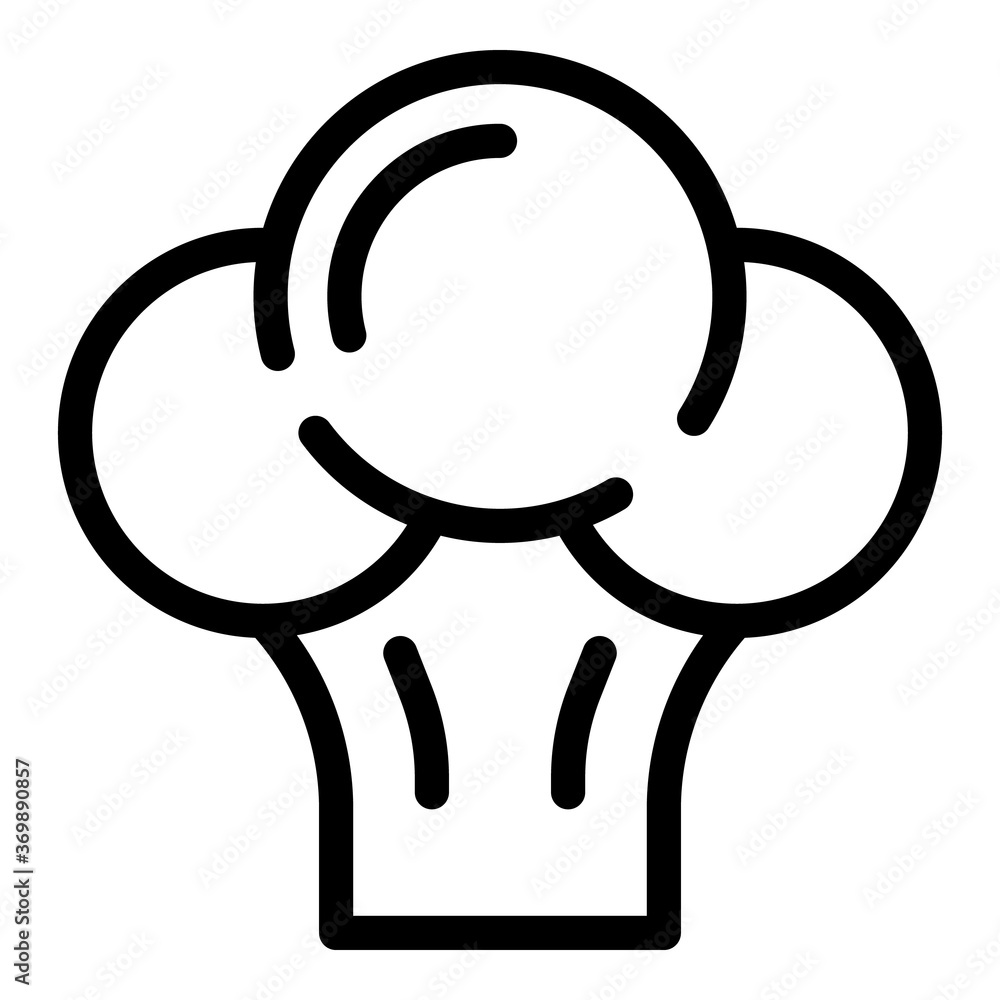 Aufkleber broccoli icon. outline broccoli vector icon for web design isolated on white background