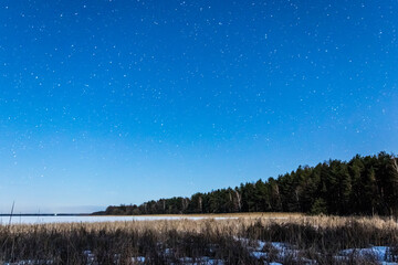 night clear sky full of stars. 