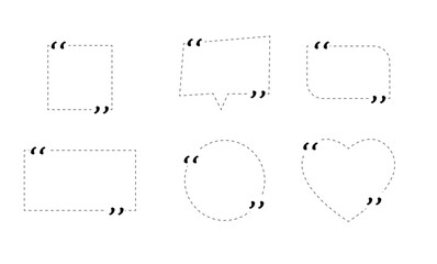 Quote box frame, big set. Texting quote boxes