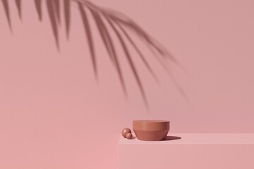 Abstract background, mock up scene geometry shape podium for product display. 3D rendering