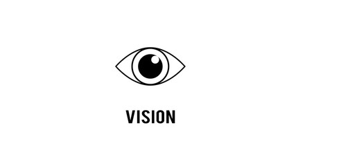 Obraz premium Vision. Modern flat design concept.