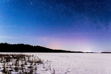 night clear sky full of stars. 