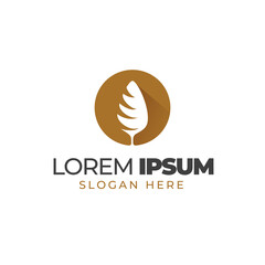 Abstract tree logo design