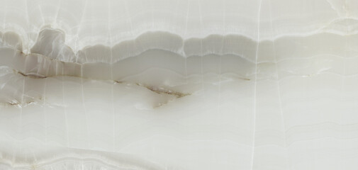 Obraz premium Onyx white crystal marble background with icy, polished quartz stone background, natural breccia stone agate surface, modern Italian marble for interior-exterior home decoration tile and ceramic.