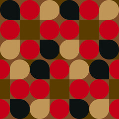 Seamless geometric pattern, vintage style, 70s pattern