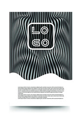 Vector modern trend color gradient cool minimal pattern background and cover design. Background pattern Background  texture, abstract geometric wave line . 