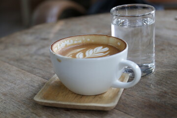 Hot Latte with Latte Art