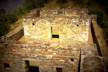 sacerdotal houses in choquequirao sacred city