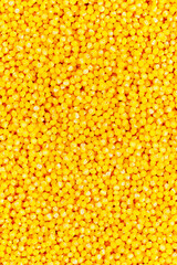 Millet grain background and texture.