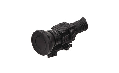Night vision sight isolate on white background. Aiming device in the dark