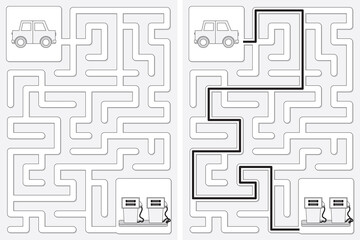 Easy little car maze