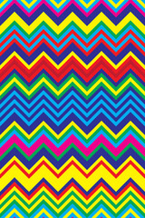 Fototapeta premium Colorful herringbone chevron texture zigzag pattern, abstract geometric vector seamless backgrounds or wallpaper.