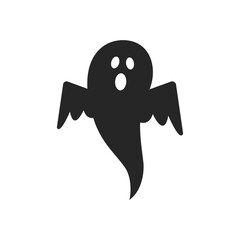 Simple black cast silhouette isolated on white background.