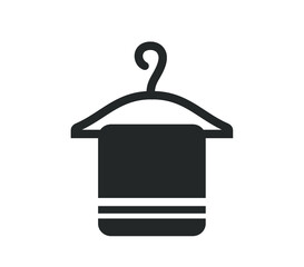 Laundry icon.  Clothes hanger icon. 