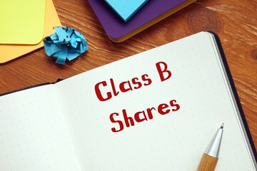 Class B Shares phrase on the page.