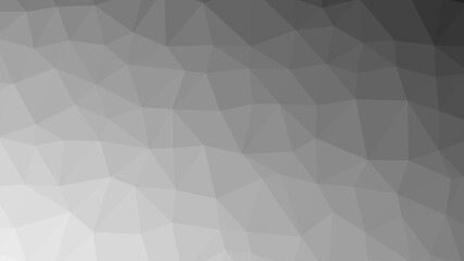 Monochrome gray polygon pattern. Low poly design
