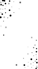 Scattered random black dots. Dark points dispersio
