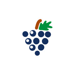 Grape berry icon. Vector logo for wine bottega.