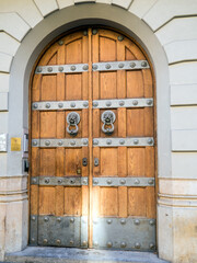 Old door in Barcelona