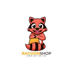 Vector Logo Illustration Beaver Simple Mascot Style.