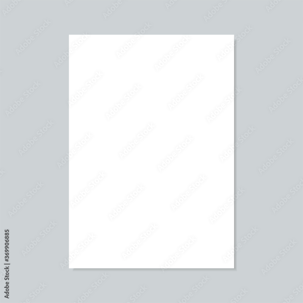 Aufkleber empty sheet of paper a4 with a shadow. vector illustration.