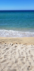 Fototapeta na wymiar Landscape in the Lozari beach, Corsica, France