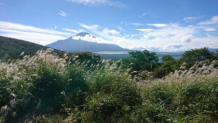 mountains and clouds